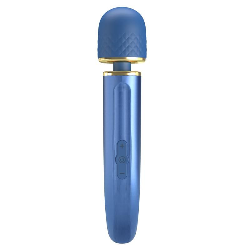 Vibrating Wand USB Silicone Blue Vibrating Wand USB Silicone Blue