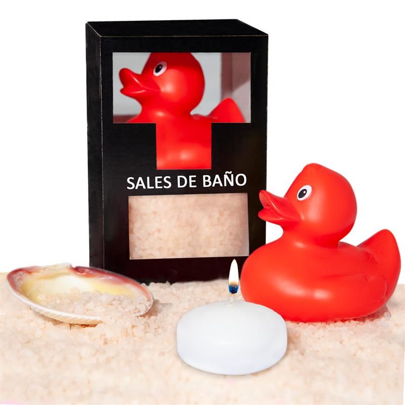Bath Salts Set Vanilla Duck, Candle and Shell 150 gr Bath Salts Set Vanilla Duck, Candle and Shell 150 gr