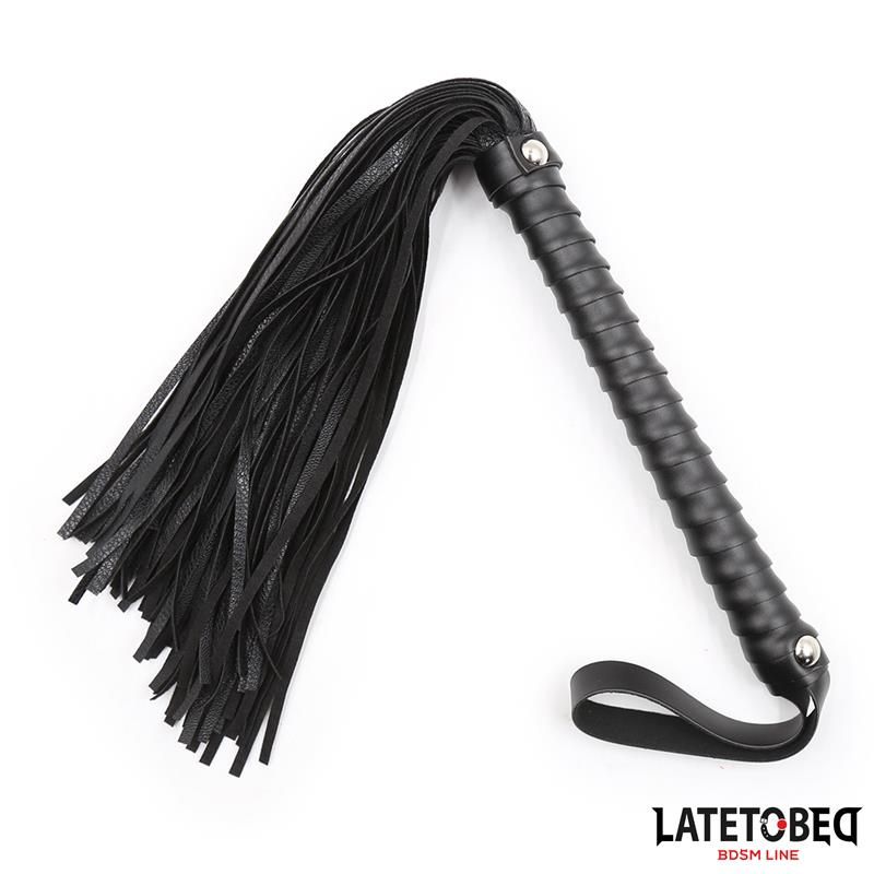 Textured Handle Flogger Black 48.5cm Textured Handle Flogger Black 48.5cm
