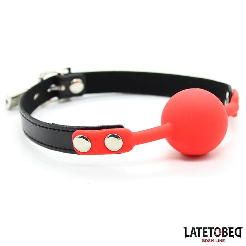 Silicone Ball Gag with Padlock Red Silicone Ball Gag with Padlock Red