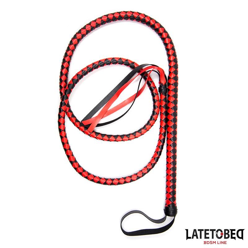 Long Whip Blacl and Red 210cm Long Whip Blacl and Red 210cm