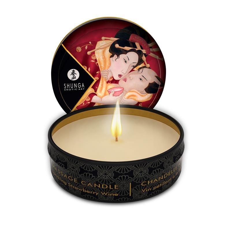 Shunga Mini Candle Massage Strawberry Wine Shunga Mini Candle Massage Strawberry Wine