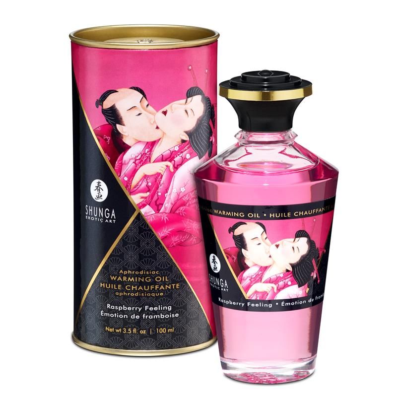 Shunga Warming Massage Oil Raspberry Aroma Shunga Warming Massage Oil Raspberry Aroma