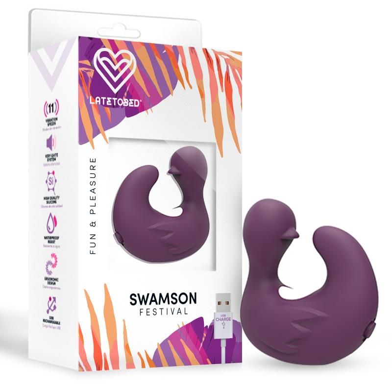 Swamson Stimulator Duckling Thimble USB Silicone Violet Swamson Stimulator Duckling Thimble USB Silicone Violet