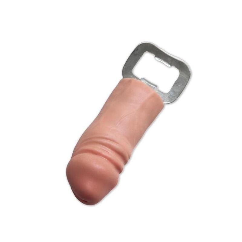 Metal Opener with Rubber Penis Metal Opener with Rubber Penis