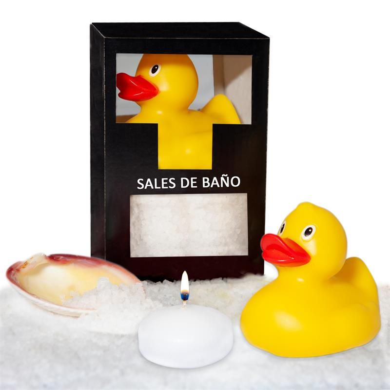 Set Bath Salts Coconut Duck, Candle and Shell 150 gr Set Bath Salts Coconut Duck, Candle and Shell 150 gr