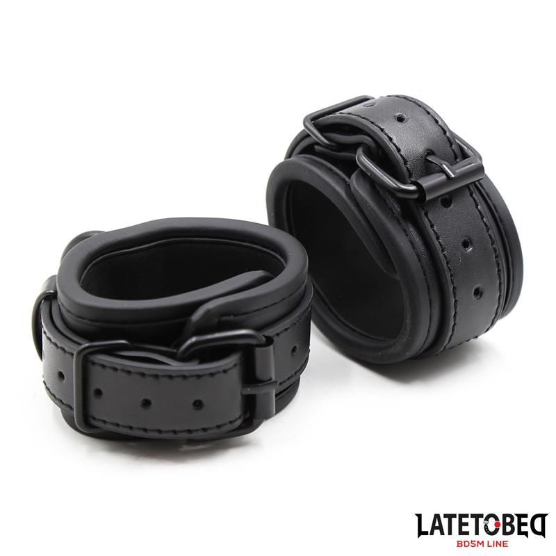 Handcuffs Adjustable Neoprene Black Handcuffs Adjustable Neoprene Black