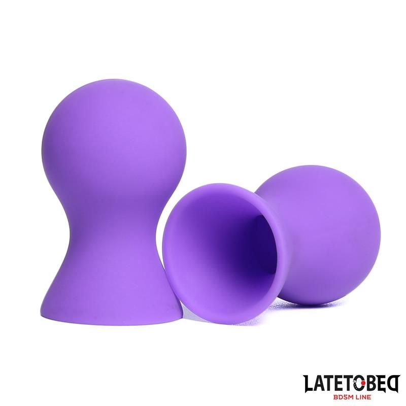 Silicone Nipple Suckers Purple Silicone Nipple Suckers Purple