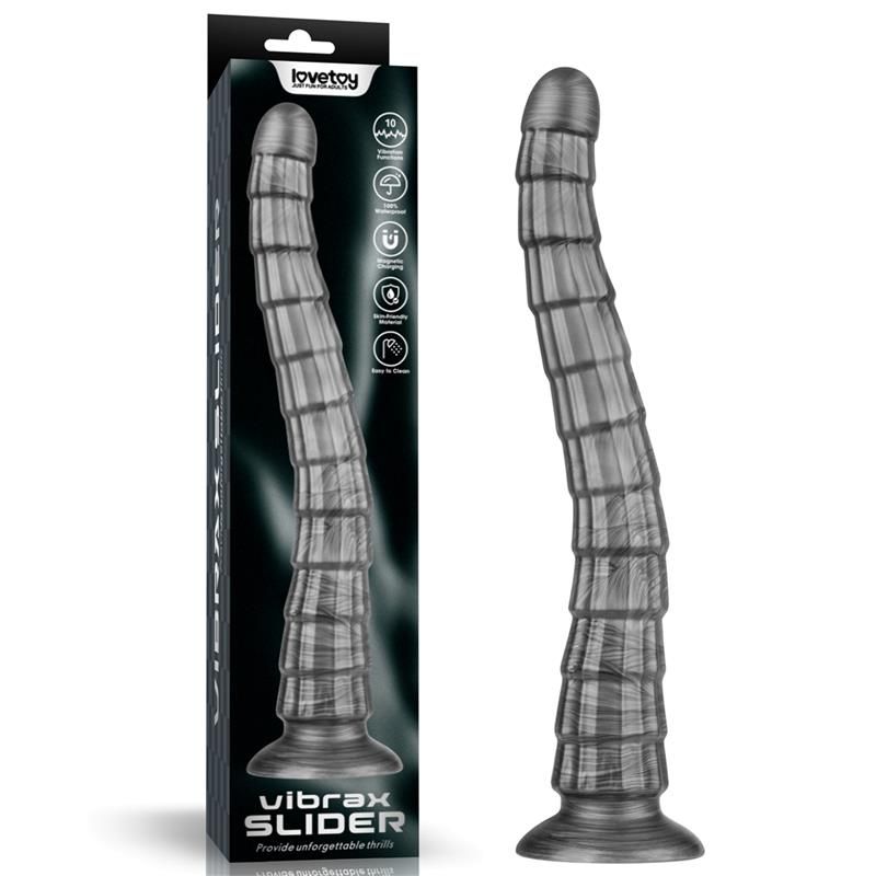 Vibrax Slider Anal Dildo with Vibration King Sized 14.5 Vibrax Slider Anal Dildo with Vibration King Sized 14.5