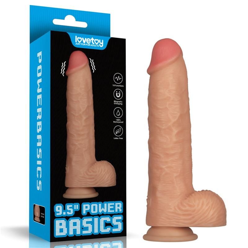 Power Basics Dildo with Vibration 9.5 Power Basics Dildo with Vibration 9.5