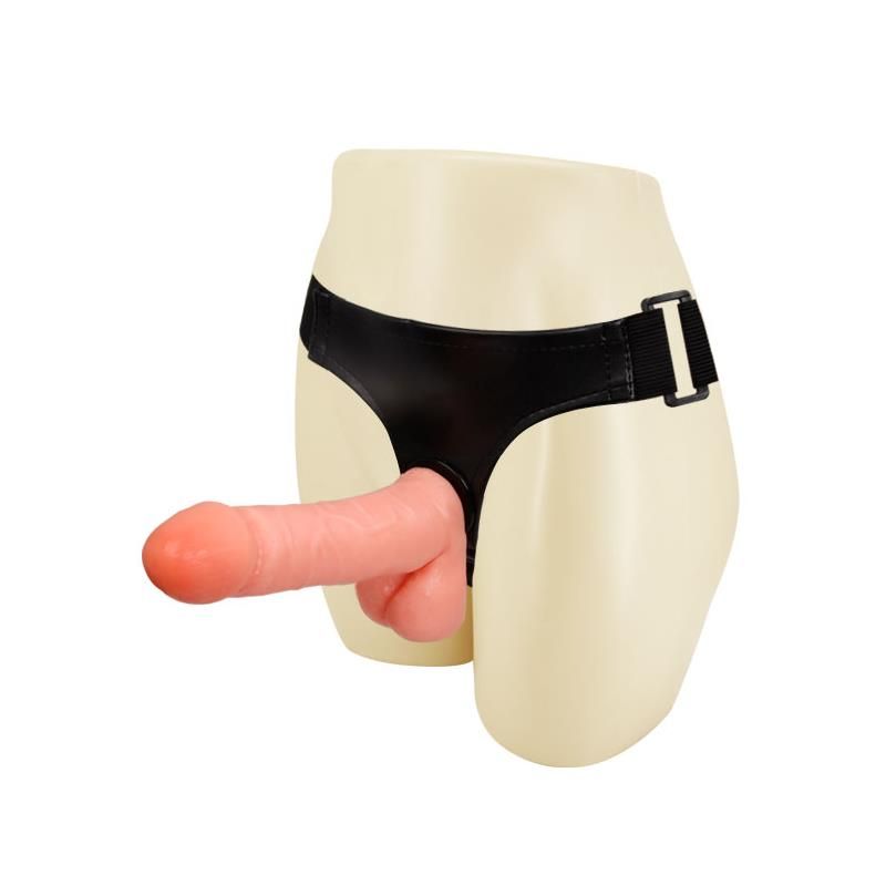 Strap-On with Dildo and Testicles 17.5 cm Strap-On with Dildo and Testicles 17.5 cm