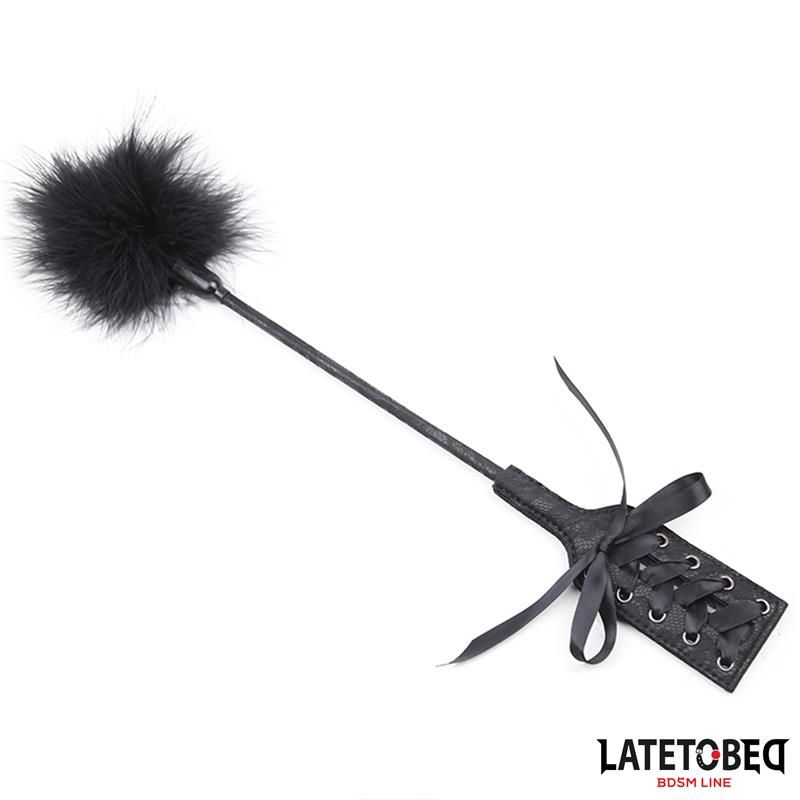 Feather Tickler and Lace Ribbon Paddle Feather Tickler and Lace Ribbon Paddle
