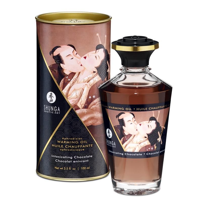 Shunga Warming Massage Oil Chocolate Aroma Shunga Warming Massage Oil Chocolate Aroma