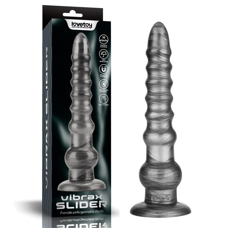 Vibrax Slider Anal Dildo with Vibration King Sized 12.5 Vibrax Slider Anal Dildo with Vibration King Sized 12.5