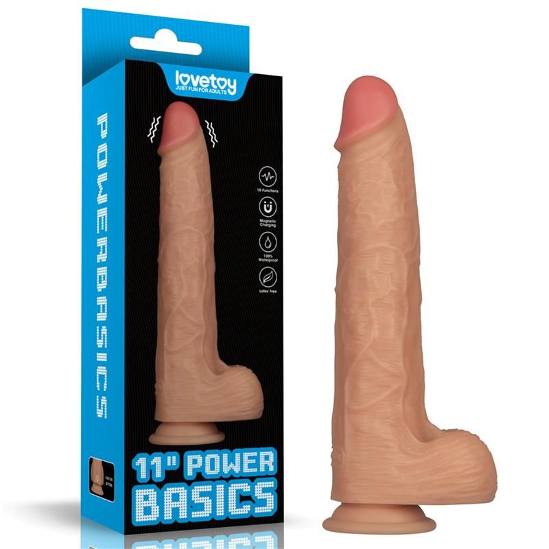 Power Basics Dildo with Vibration 11 Power Basics Dildo with Vibration 11