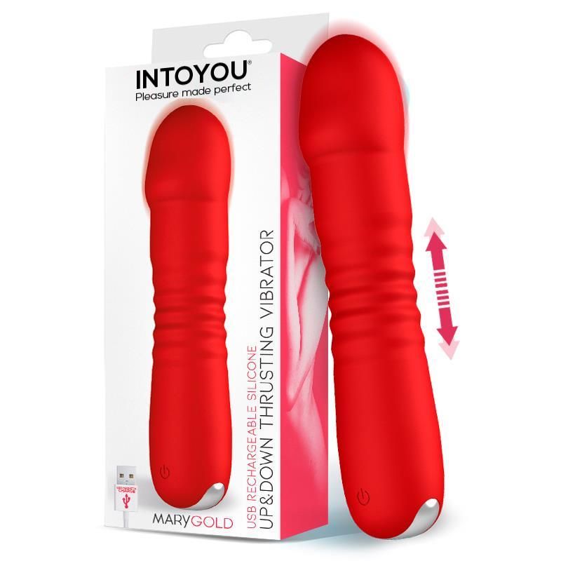 Marygold Stimulator with Thrusting Up & Down Movement USB Silicone Marygold Stimulator with Thrusting Up & Down Movement USB Silicone