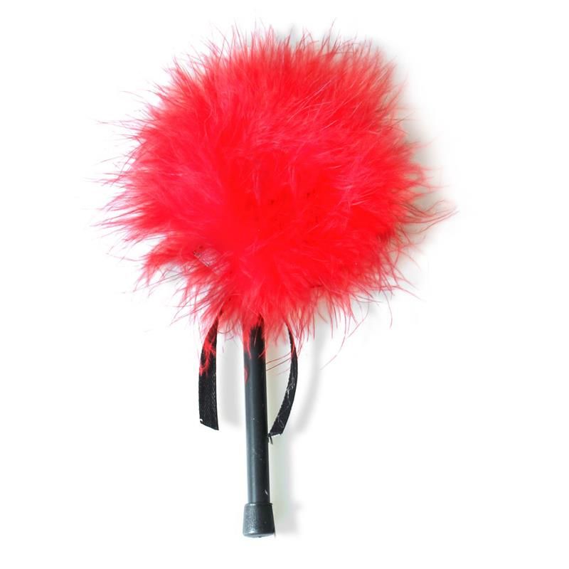 Feather Tickler with Marabou Red Feather Tickler with Marabou Red