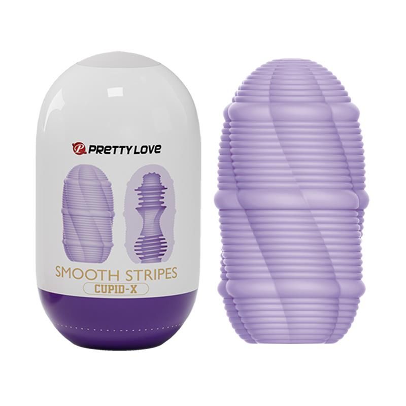 Smooth Stripes Cupid-X Masturbator Egg Smooth Stripes Cupid-X Masturbator Egg