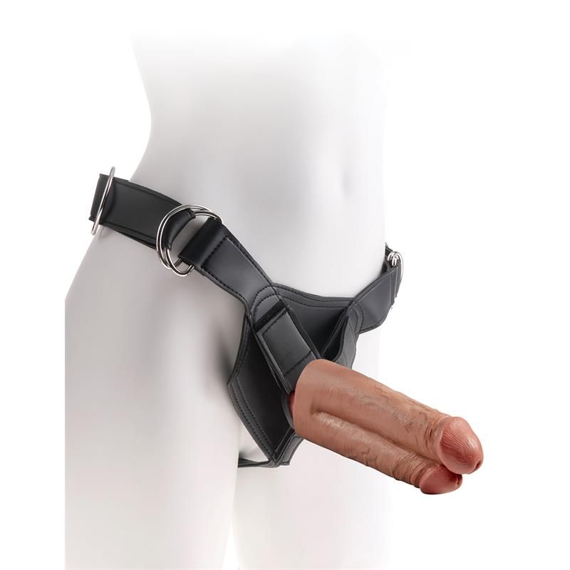 Strap-On Harness Two Cocks One Hole 7 Tan Strap-On Harness Two Cocks One Hole 7 Tan