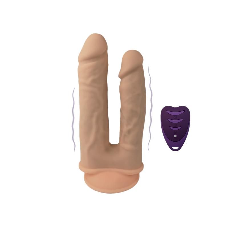 Double Penetrant Dildo 2 Motors 10 Remote Control Double Penetrant Dildo 2 Motors 10 Remote Control