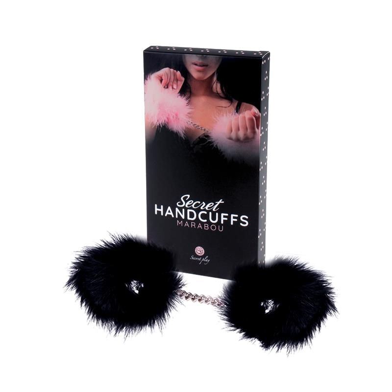 Handcuffs with Marabou Black Handcuffs with Marabou Black
