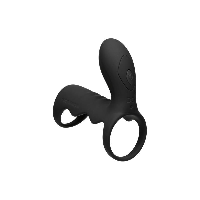 Vibrating Cock Cage with Wireless Remote Black Vibrating Cock Cage with Wireless Remote Black