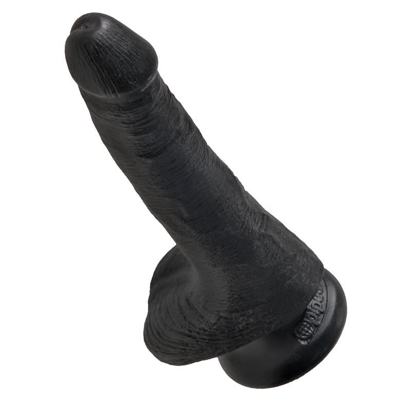 King Cock Cock with Balls 6 - Black King Cock Cock with Balls 6 - Black