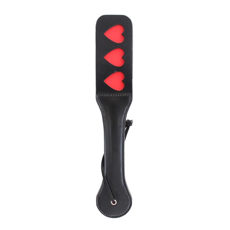 Vegan Leather Paddle with Hearts 32 cm Vegan Leather Paddle with Hearts 32 cm