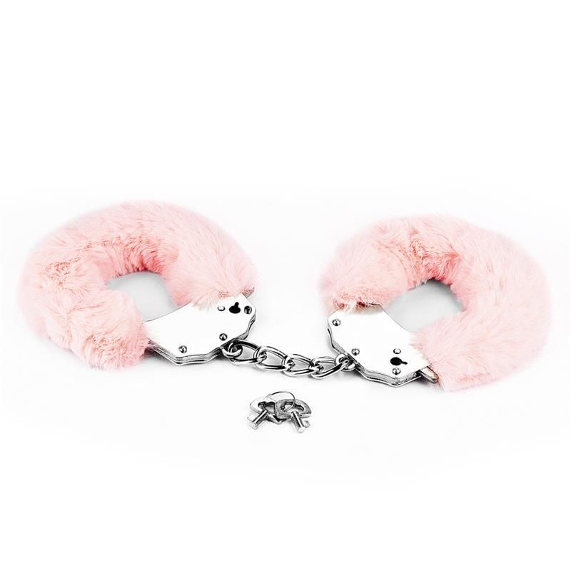 Furry Metal Handcuffs Pink Furry Metal Handcuffs Pink