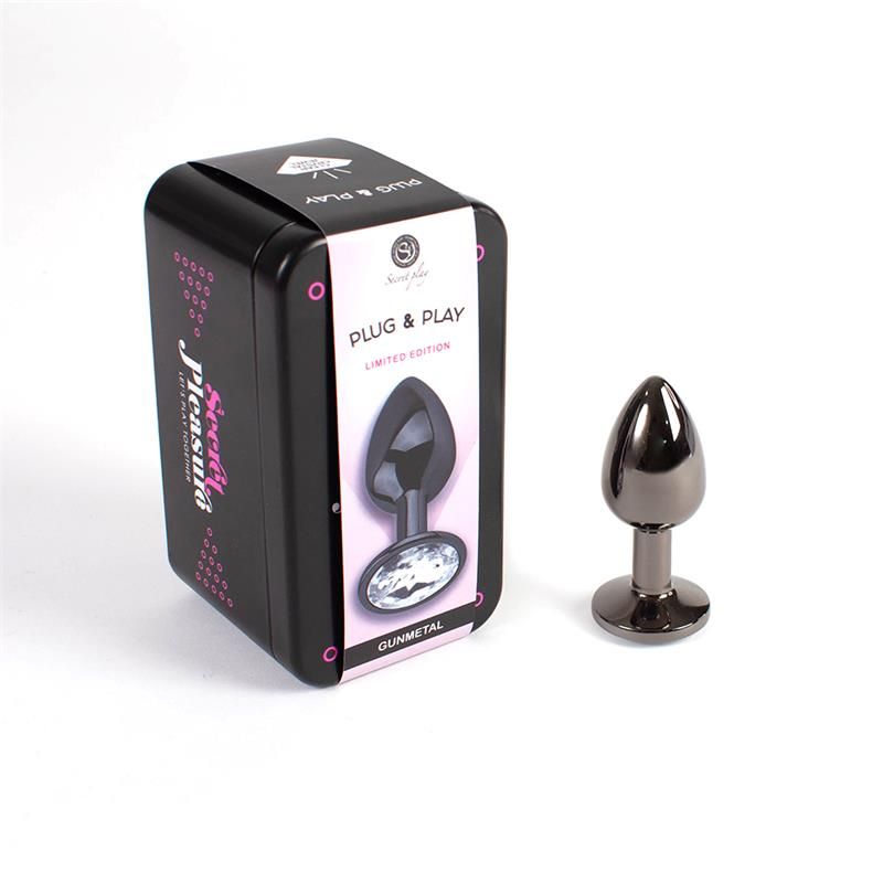 Butt Plug Gunmetal Size S Butt Plug Gunmetal Size S