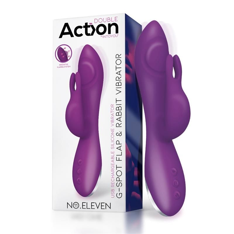 No. Eleven Vibrator with Bunny, G-Spot and Pulse Function Magnetic USB Silicone No. Eleven Vibrator with Bunny, G-Spot and Pulse Function Magnetic USB Silicone