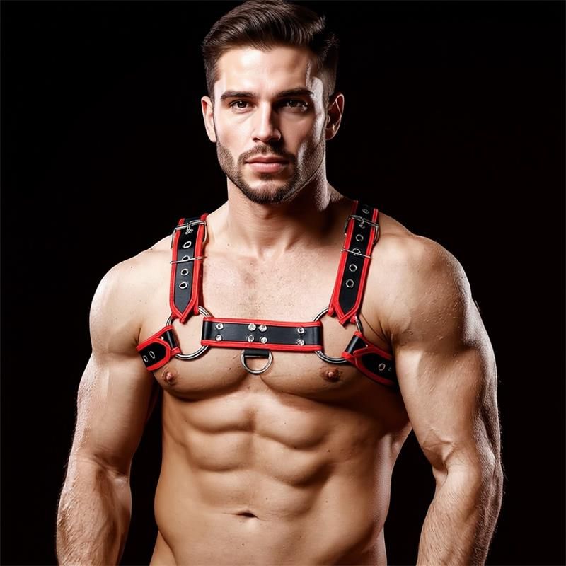 Odiseo Chest Bondage Harness for Men Vegan Leather Odiseo Chest Bondage Harness for Men Vegan Leather