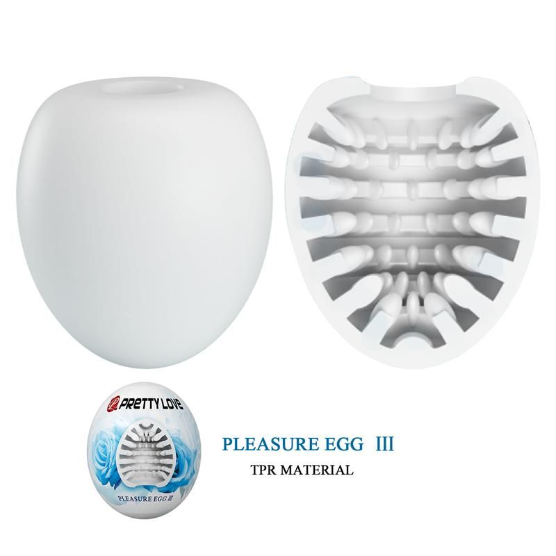 Masturbator Egg Pleasure Egg III White Masturbator Egg Pleasure Egg III White
