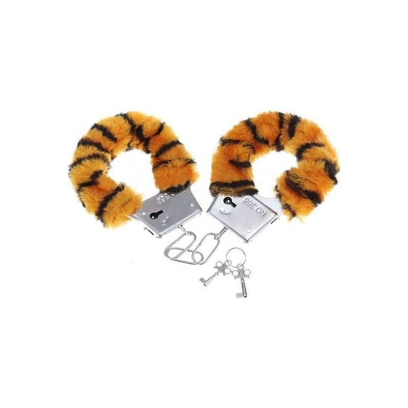 Hundcuffs with Fur Tigre Hundcuffs with Fur Tigre