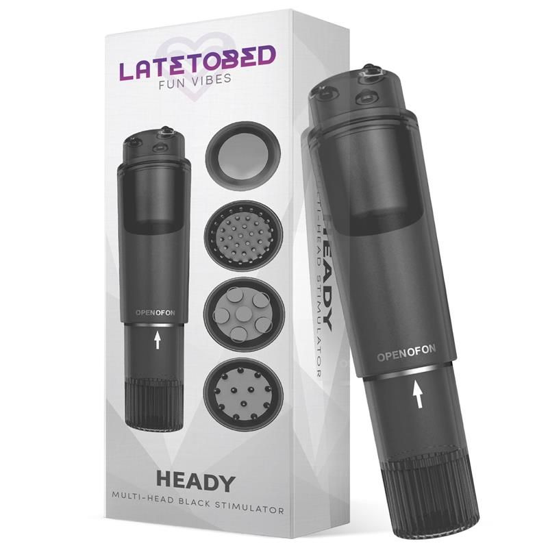 Heady Stimulator Multi-Head Black Heady Stimulator Multi-Head Black