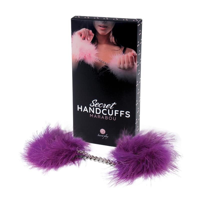 Secret Play Purple Marabou Handcuffs Secret Play Purple Marabou Handcuffs
