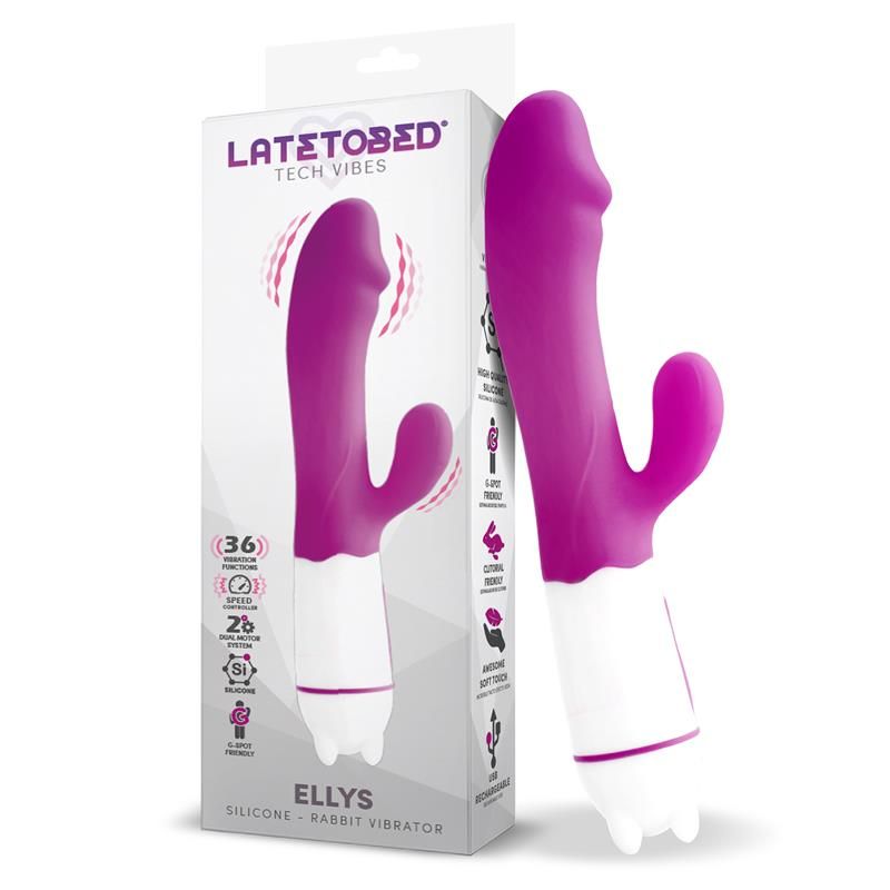 Ellys USB Vibration 36 Functions Silicone Purple Ellys USB Vibration 36 Functions Silicone Purple