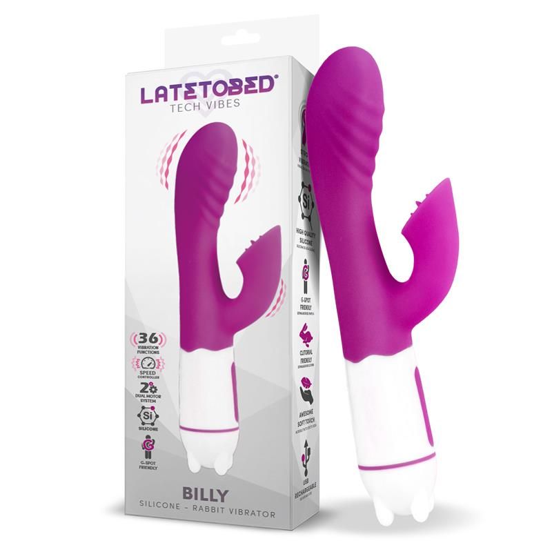 Billy USB Vibrator 36 Functions Silicone Purple Billy USB Vibrator 36 Functions Silicone Purple