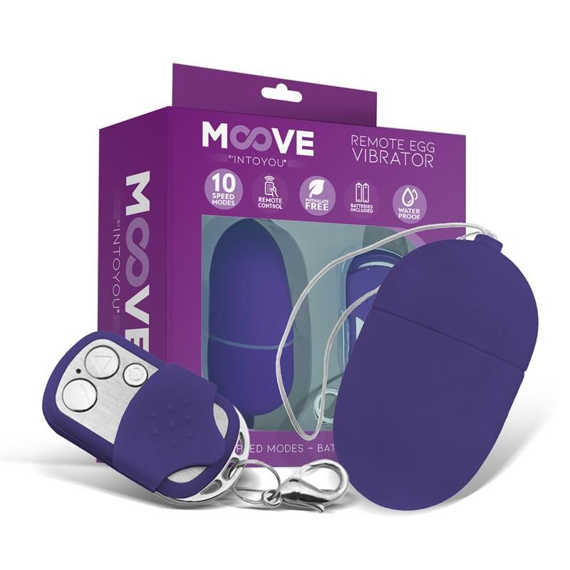 Vibrating Egg with Remote Control Medium Size Purple Vibrating Egg with Remote Control Medium Size Purple