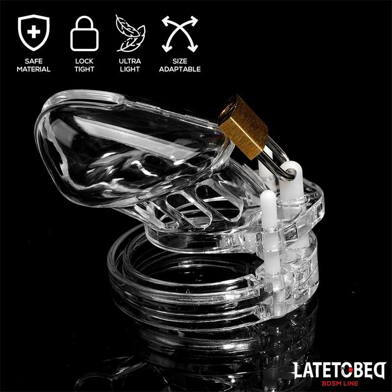 Chastity Penis Cage Short Clear Chastity Penis Cage Short Clear