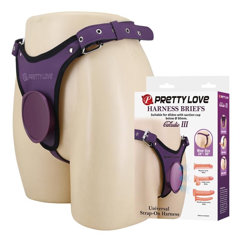 Caludio III Universal StrapOn Harness Purple Caludio III Universal StrapOn Harness Purple