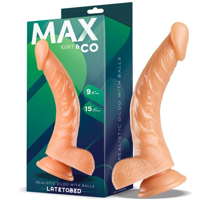 Kurt Realistic Dildo with Testicles Flesh 9,4 - 24 cm Kurt Realistic Dildo with Testicles Flesh 9,4 - 24 cm