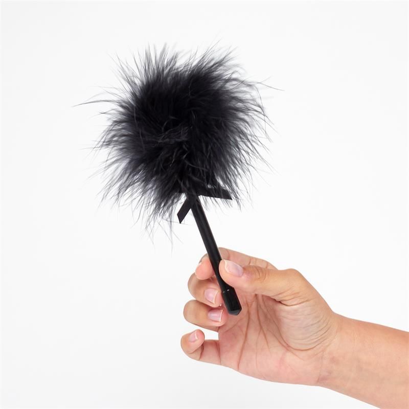 Secret Play Black Marabou Duster Secret Play Black Marabou Duster