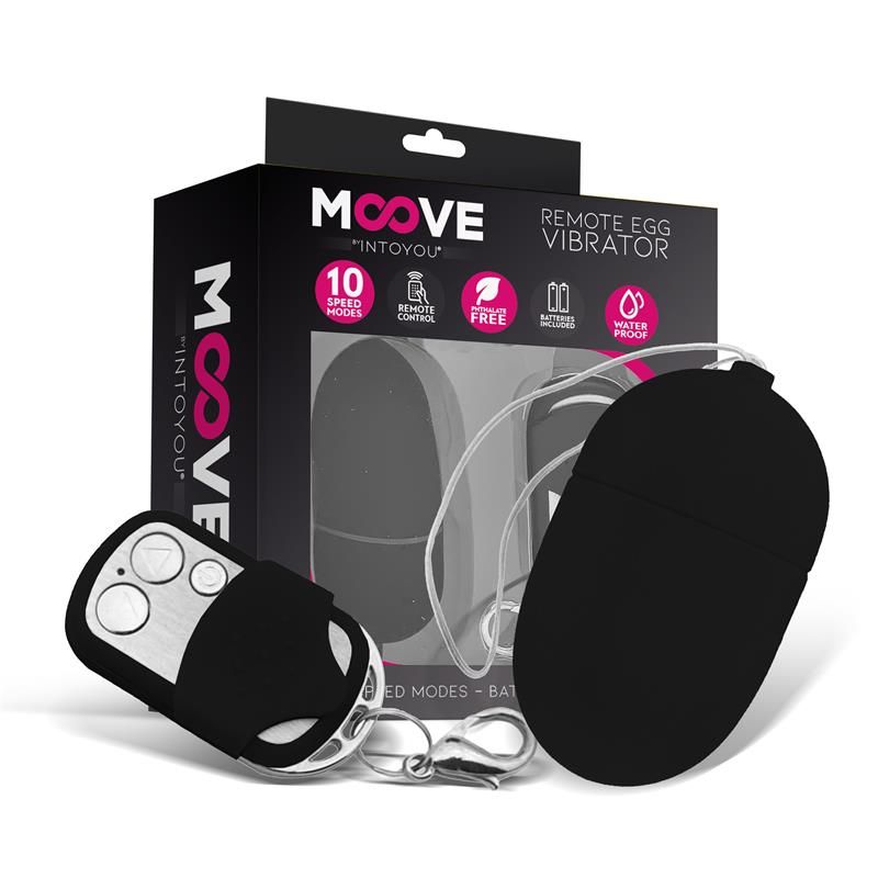 Vibrating Egg with Remote Control Medium Size Black Vibrating Egg with Remote Control Medium Size Black