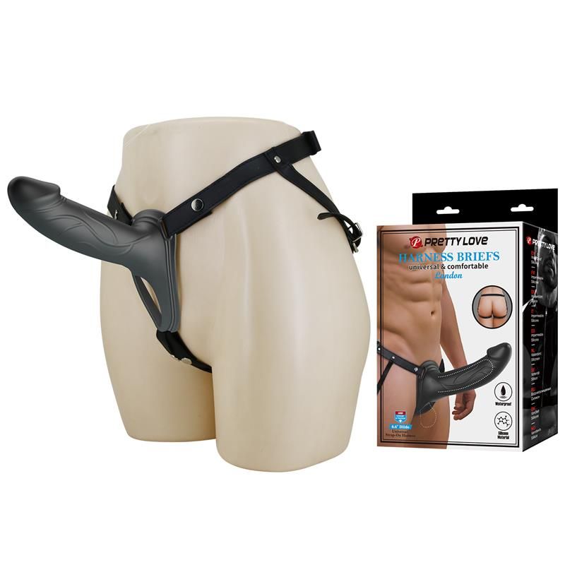 London Universal Strap-On Harness with Hollow Dildo 6.6 London Universal Strap-On Harness with Hollow Dildo 6.6