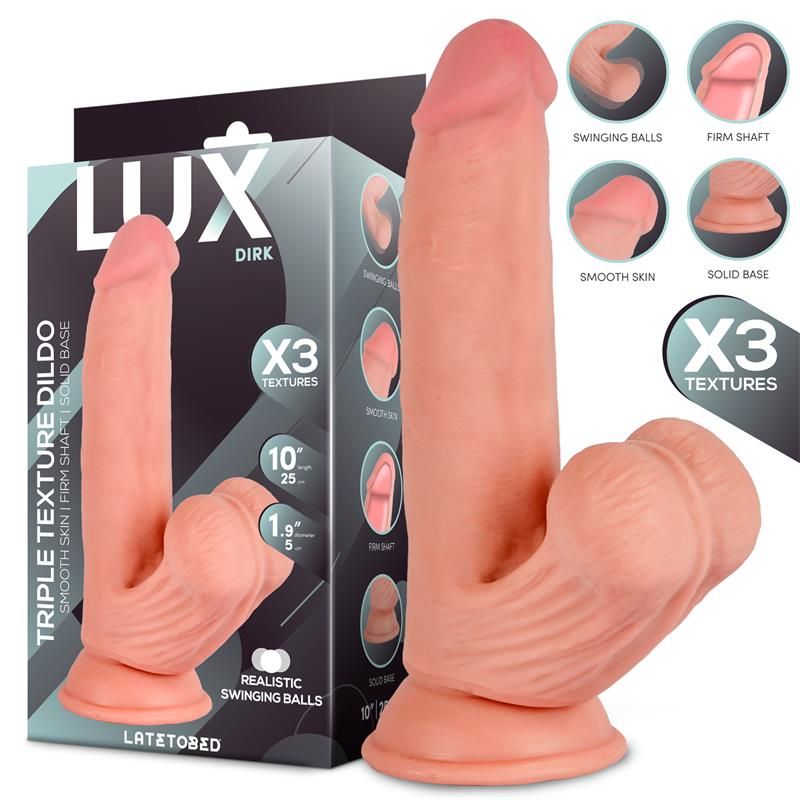 Dirk Triple Density Dildo with Swinging Balls 10 Dirk Triple Density Dildo with Swinging Balls 10