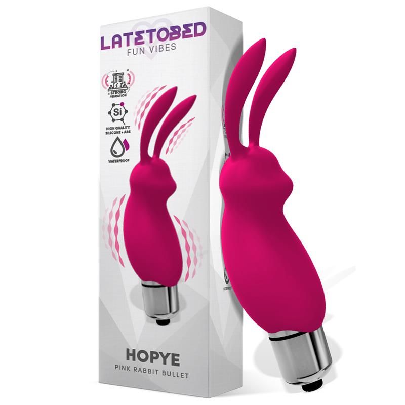 Hopye Rabbit Vibrating Bullet Silicone Pink Hopye Rabbit Vibrating Bullet Silicone Pink