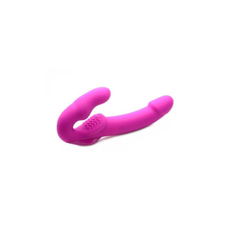 Evoke Vibrating Strapless Strap-On Pink Evoke Vibrating Strapless Strap-On Pink