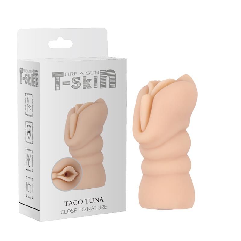Masturbator Taco Tuna T-Skin 12.6 cm Flesh Masturbator Taco Tuna T-Skin 12.6 cm Flesh