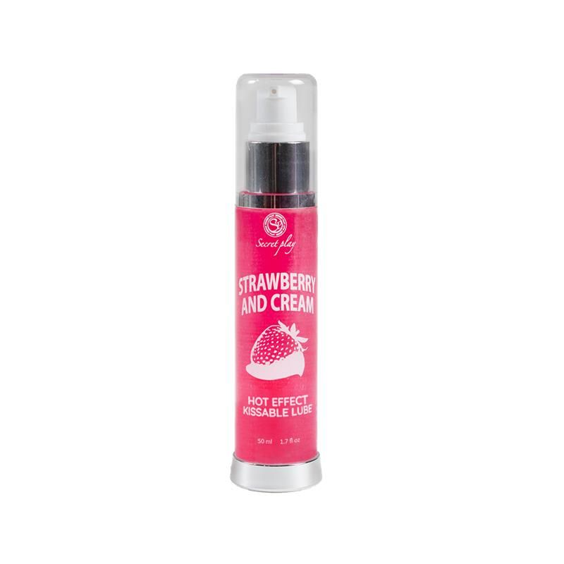 Hot Effect Strawberry with Cream Lubricant 50 ml Hot Effect Strawberry with Cream Lubricant 50 ml